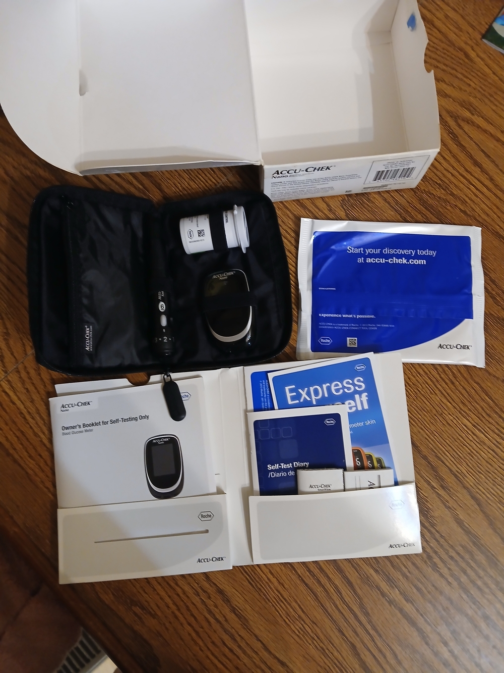ACCU-Check Glucose Monitoring Kit - Black